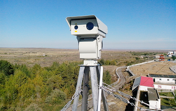 Daylight view of a border surveillance installation
