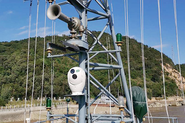 Marine PTZ mounted on a vessel