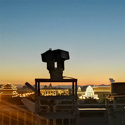 Anti-UAV sensor suite on a hardstand